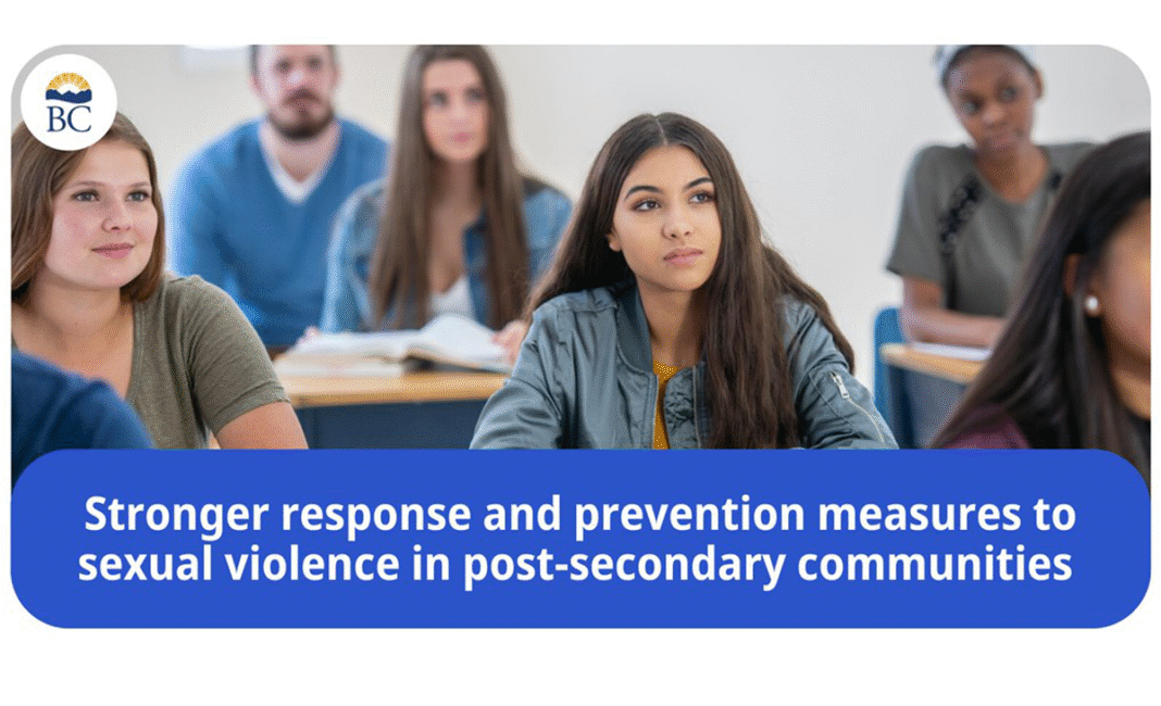 BC proposes policy act to address sexual violence at post-secondary institutions