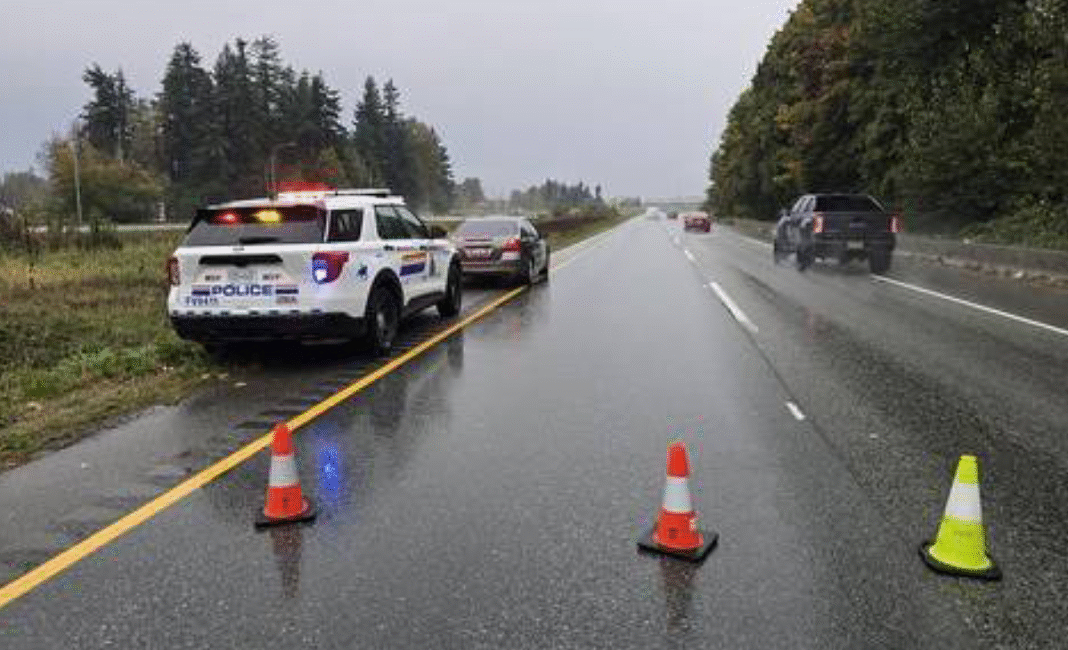 B.C. teen caught driving 178 km/h in rain on Highway 1