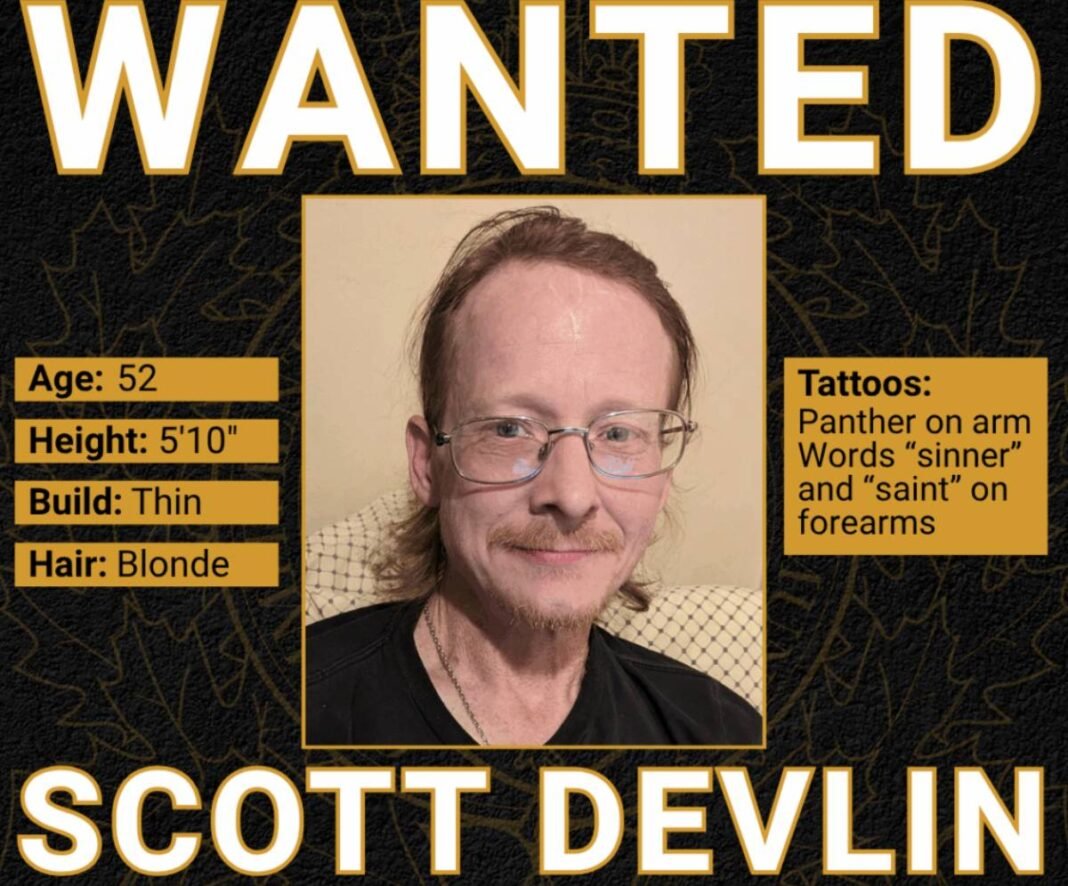 Canada-Wide warrant issued for Scott Devlin in Sault Ste. Marie homicide