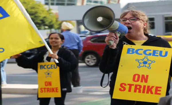 Job action delays coroner’s inquest as B.C. public sector workers expand picket lines