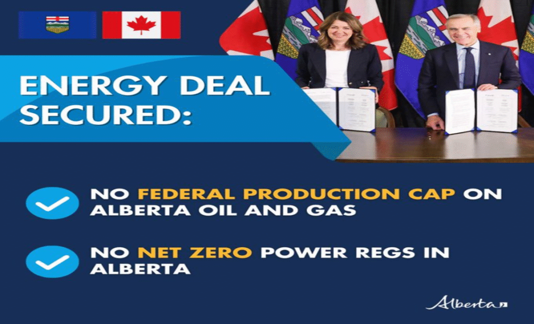Carney finalizes key energy pact with Alberta, detailing the terms for a new oil pipeline