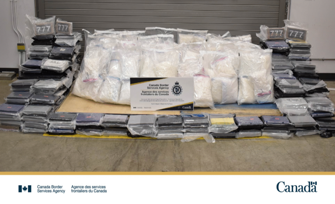 The CBSA at Vancouver International Airport has made one of its largest-ever drug   seizures
