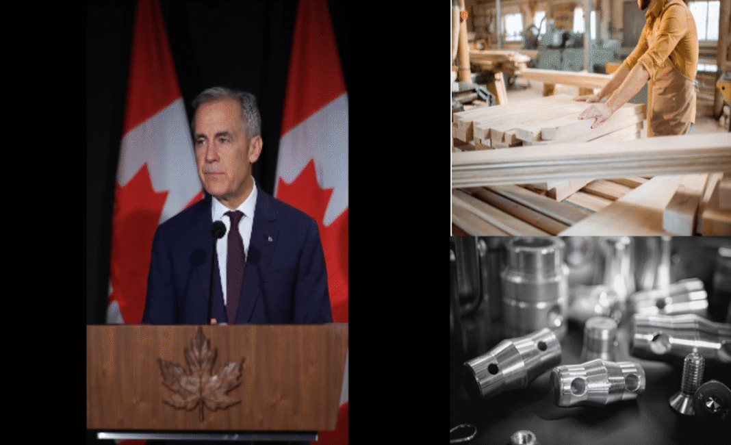 Carney unveils new measures to support Canada’s lumber and steel industries