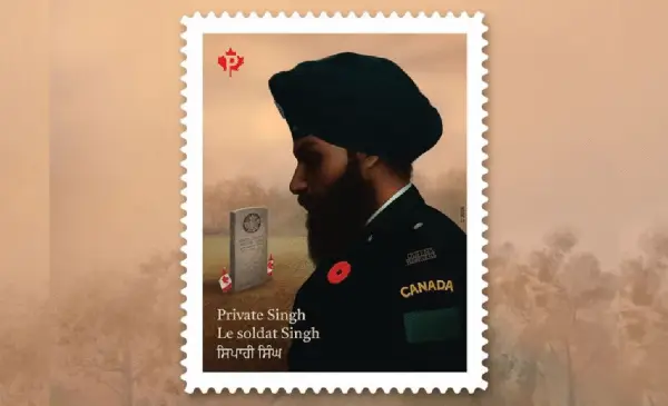 Canada Post honours Sikh soldiers with new commemorative stamp at remembrance ceremony