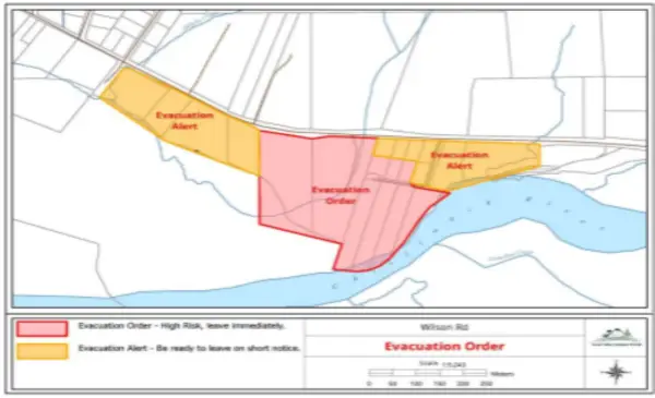 Flooding triggers an evacuation order and alert in the Fraser Valley Regional District