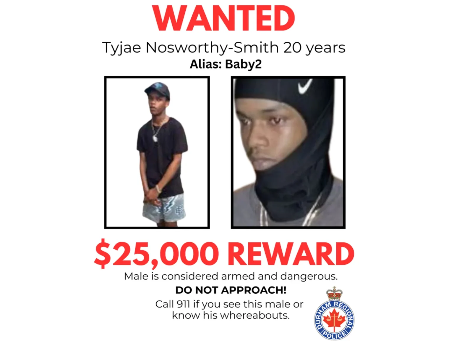 $25,000 reward announced for information on 2023 Pickering casino homicide suspect