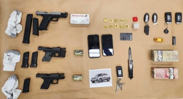 Burnaby police seize 3 firearms, 8 kg drugs, cash in ongoing crackdown