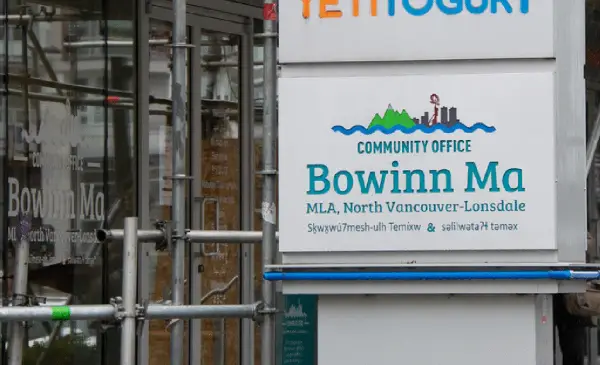 'Explosive device' damages MLA Bowinn Ma's office in North Vancouver