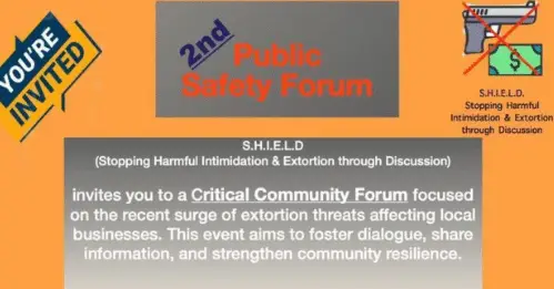 Satish Kumar to host safety forum amid rising extortion threats