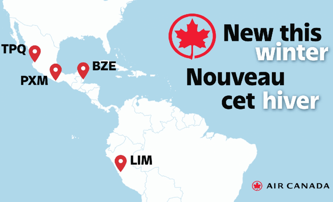 Air Canada expands Latin American network amidst shifting Canadian travel trends