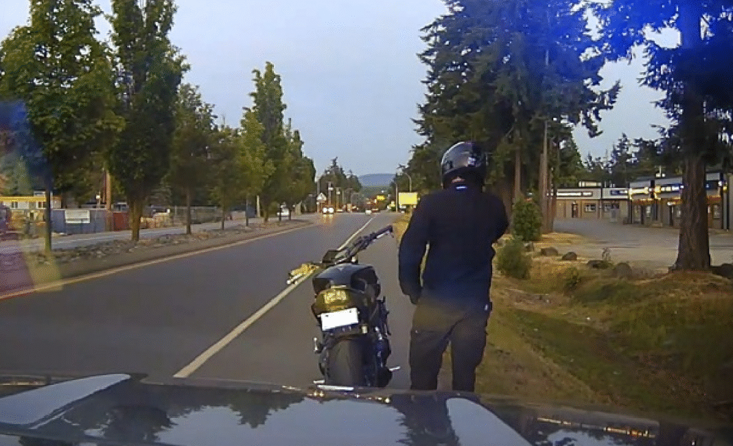 23-year-old motorcyclist caught driving at 193kmh in 60-zone in Downtown Parksville
