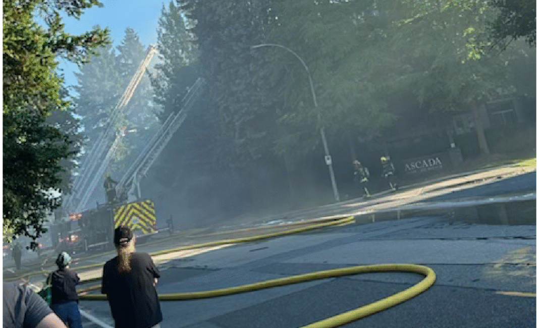 Over 100 people displaced, multiple units damaged after fire at Guildford’s apartment building