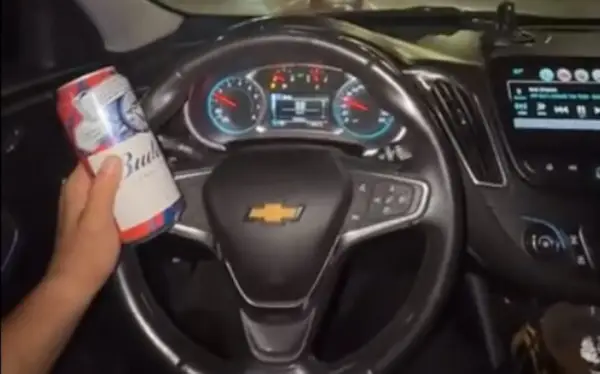 Police investigating viral video of driver holding Beer Can and speeding through red light in Brampton