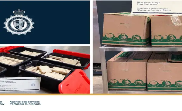 Cocaine worth $43.7 million seized at border; truck drivers from Brampton and Toronto face charges