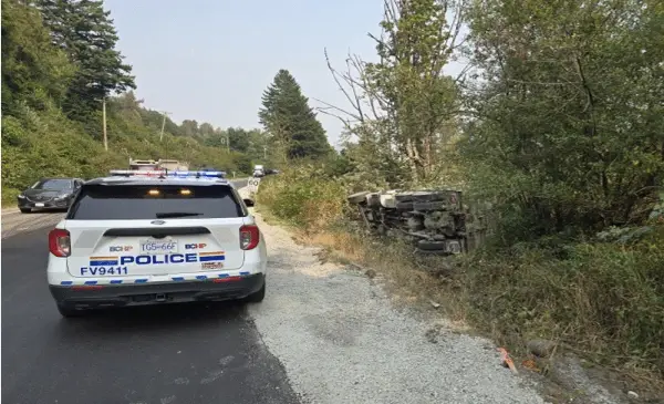 Abbotsford dump truck driver loses job, fined after impaired driving crash near Mission
