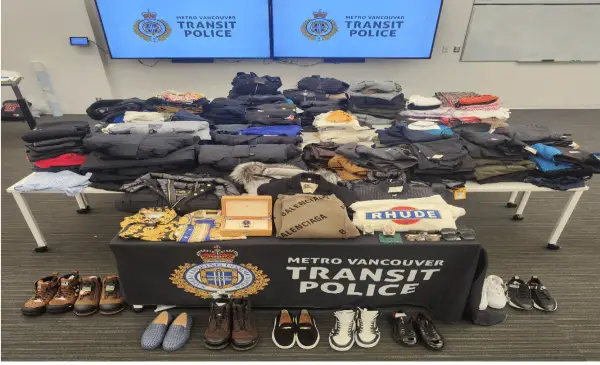 Three Burnaby residents arrested; $200K in stolen merchandise seized in theft ring bust