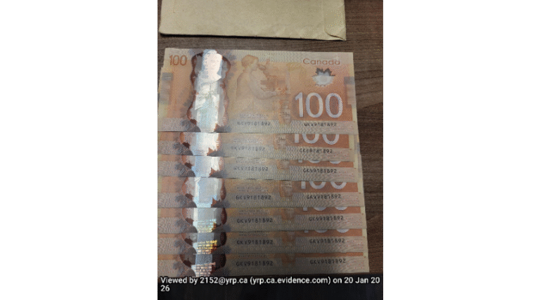 Police warn businesses in York region after a suspect charged for counterfeit currency