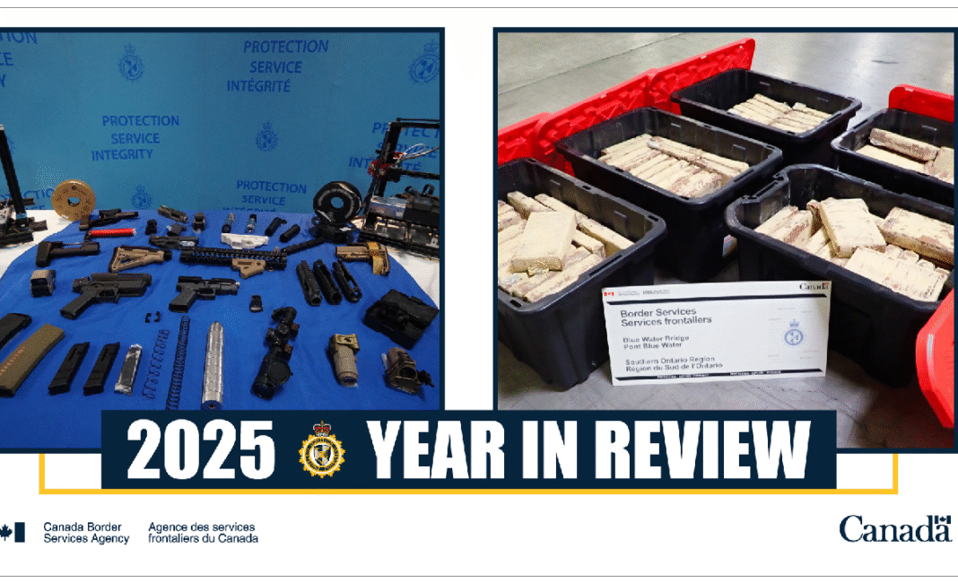 CBSA seized record 83,000kg of illegal drugs, 830 firearms in 2025