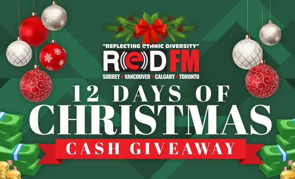 12 Days of Christmas Cash Giveaway