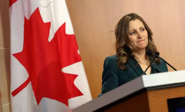 Chrystia Freeland appointed economic adviser to Ukrainian president Zelenskyy