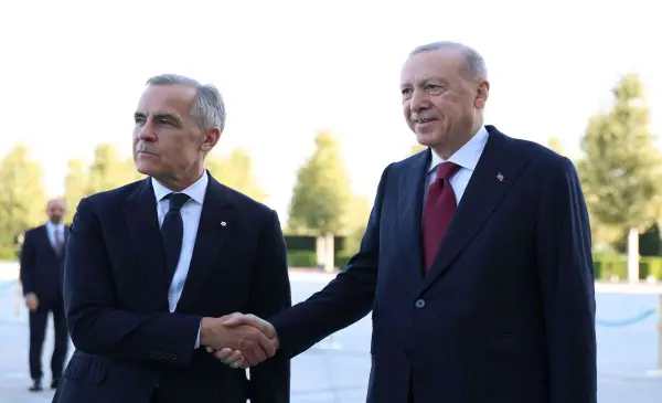 An agreement on defence sector partnerships signed by Carney and Erdogan