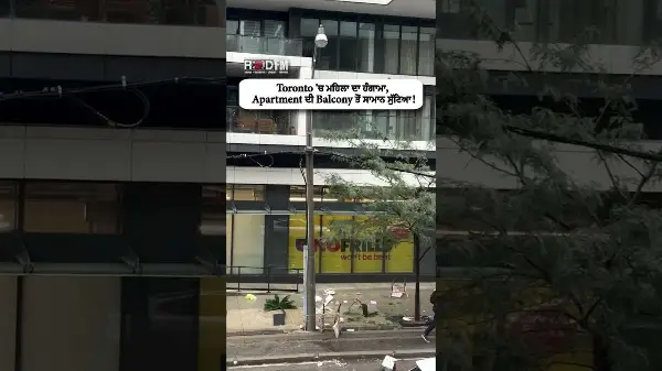 Toronto woman goes on rampage, recklessly throwing items off apartment balcony