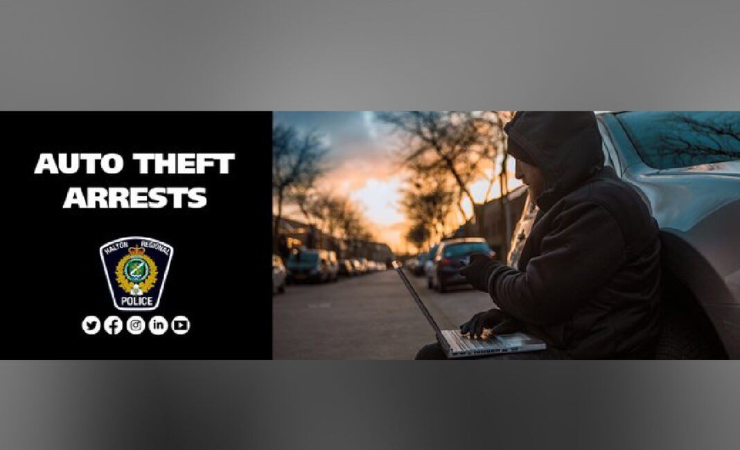 Three arrested in Oakville auto theft spree