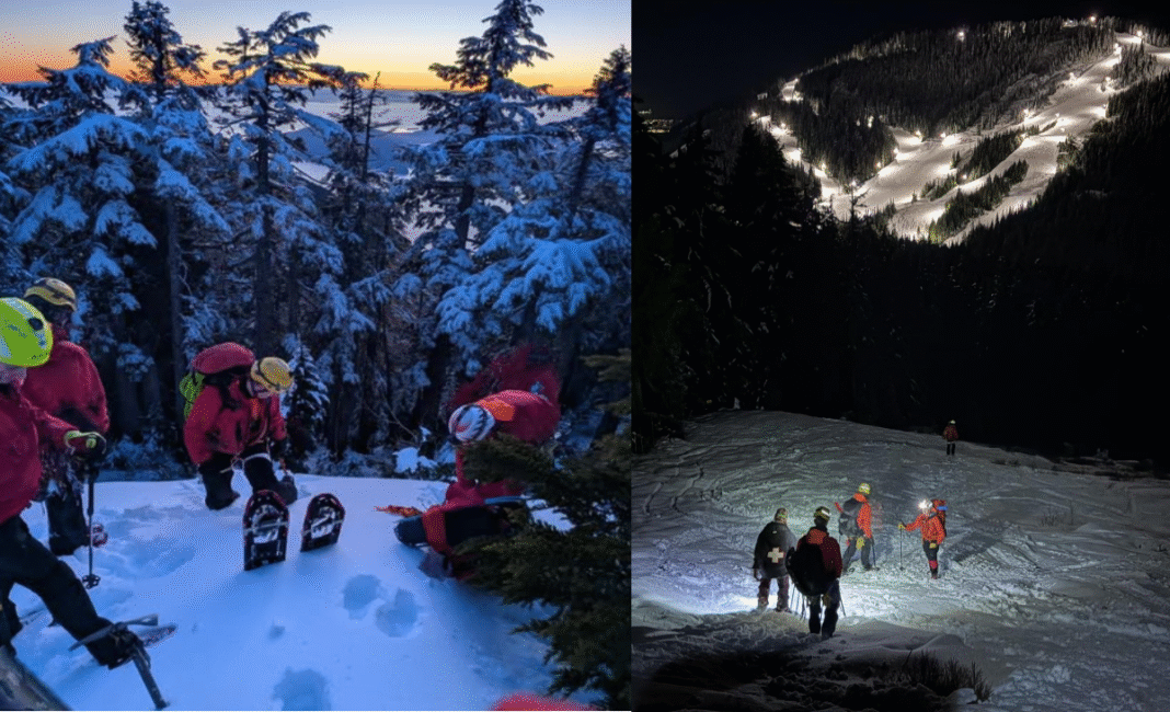 Snowboarder rescued after getting stuck in tree well at cypress mountain