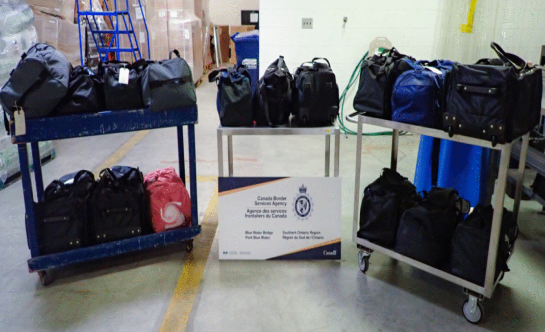 Nearly 270 kg of suspected meth seized at Blue Water Bridge, Ontario driver charged