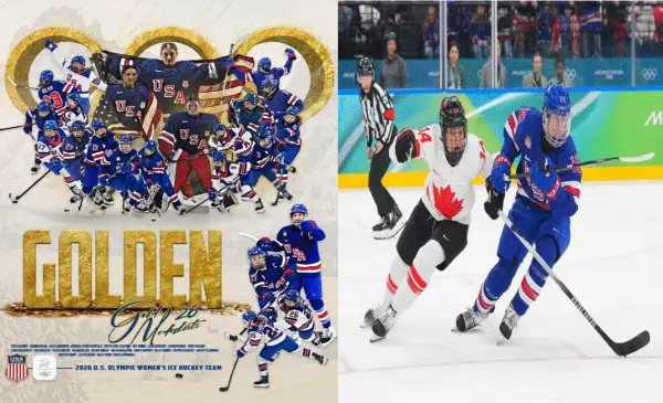 U.S. women win Olympic hockey gold with overtime victory over Canada