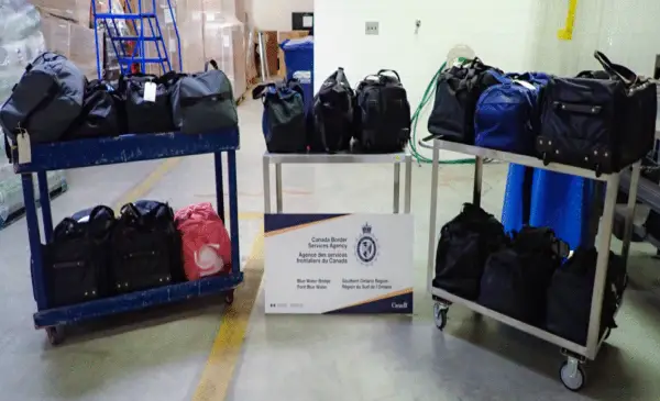 Nearly 270 kg of suspected meth seized at Blue Water Bridge, Ontario driver charged