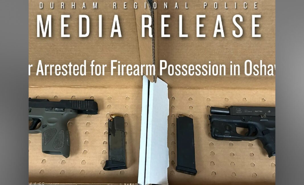 Four charged after police find loaded guns during Oshawa music video shoot