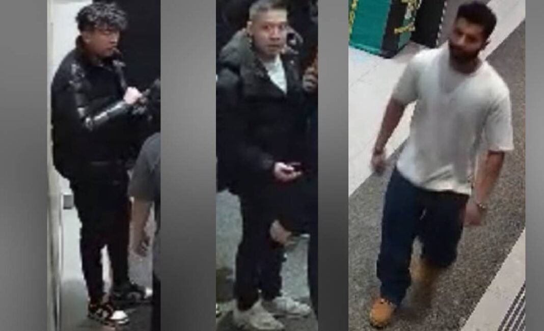 Police seek three suspects in an assault investigation