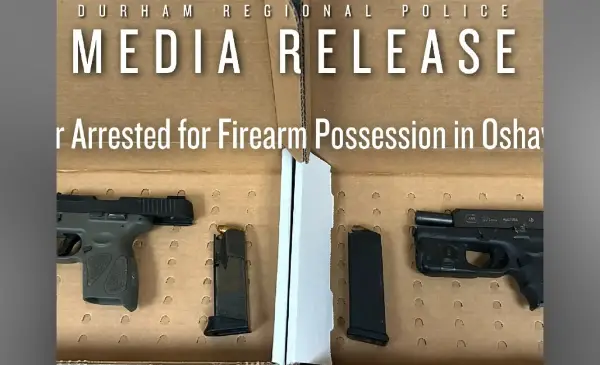 Four charged after police find loaded guns during Oshawa music video shoot