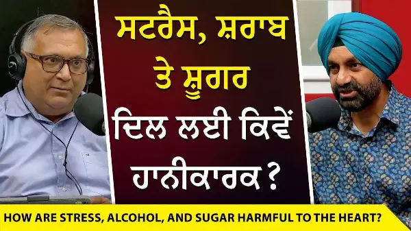How Stress, Alcohol & Sugar Damage our Heart | ਸਟਰੈਸ ਸ਼ਰਾਬ ਤੇ ਸ਼ੂਗਰ ਦਿਲ ਲਈ ਕਿਵੇਂ ਹਾਨੀਕਾਰਕ ?