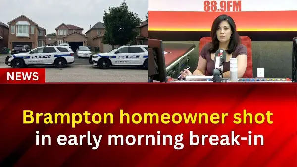 Brampton homeowner shot in early morning break-in | RED FM NEWS