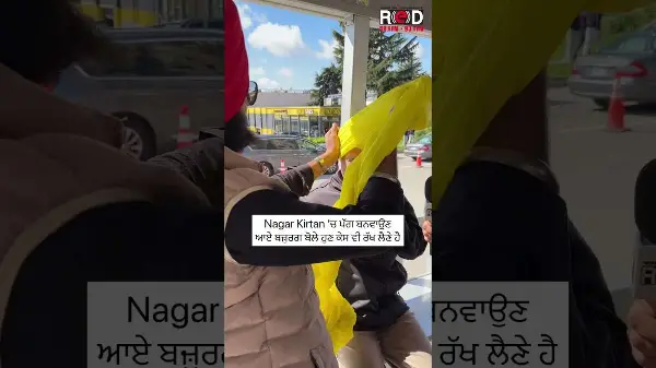 Sikh Riders of Canada organize turban tying at the Vancouver Vaisakhi Nagar Kirtan