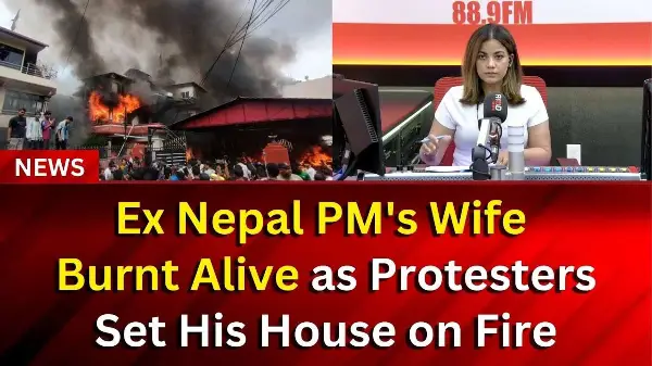 Ex Nepal PM's Wife Burnt Alive as Protesters Set His House on Fire | RED FM NEWS