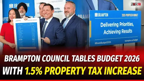 Brampton Council Tables Budget 2026 With 1.5% Property Tax Increase | REDFM News