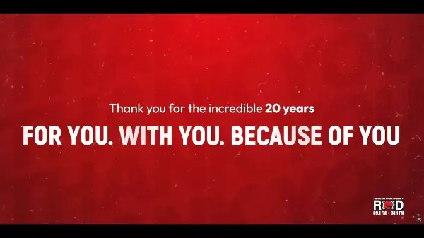 RED FM 20th Anniversary | For You. With You. Because of You. | Thank You for 20 Incredible Years!