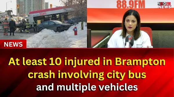 At least 10 injured in Brampton crash involving city bus and multiple vehicles