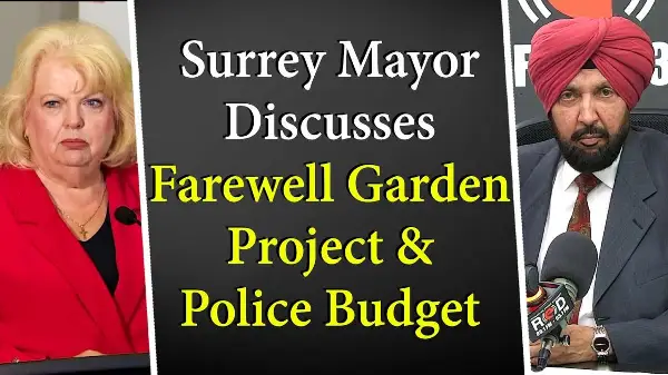 Surrey Mayor Brenda Locke Discusses Farewell Garden Project and Police Budget