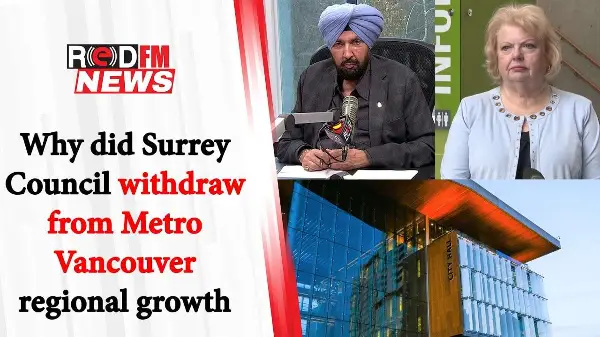 Why did Surrey Council withdraw from Metro Vancouver regional growth strategy.