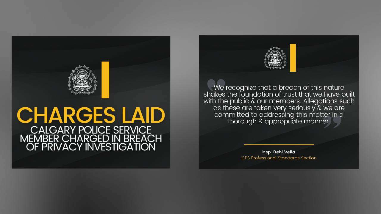 Civilian Calgary police employee charged for allegedly misusing confidential database