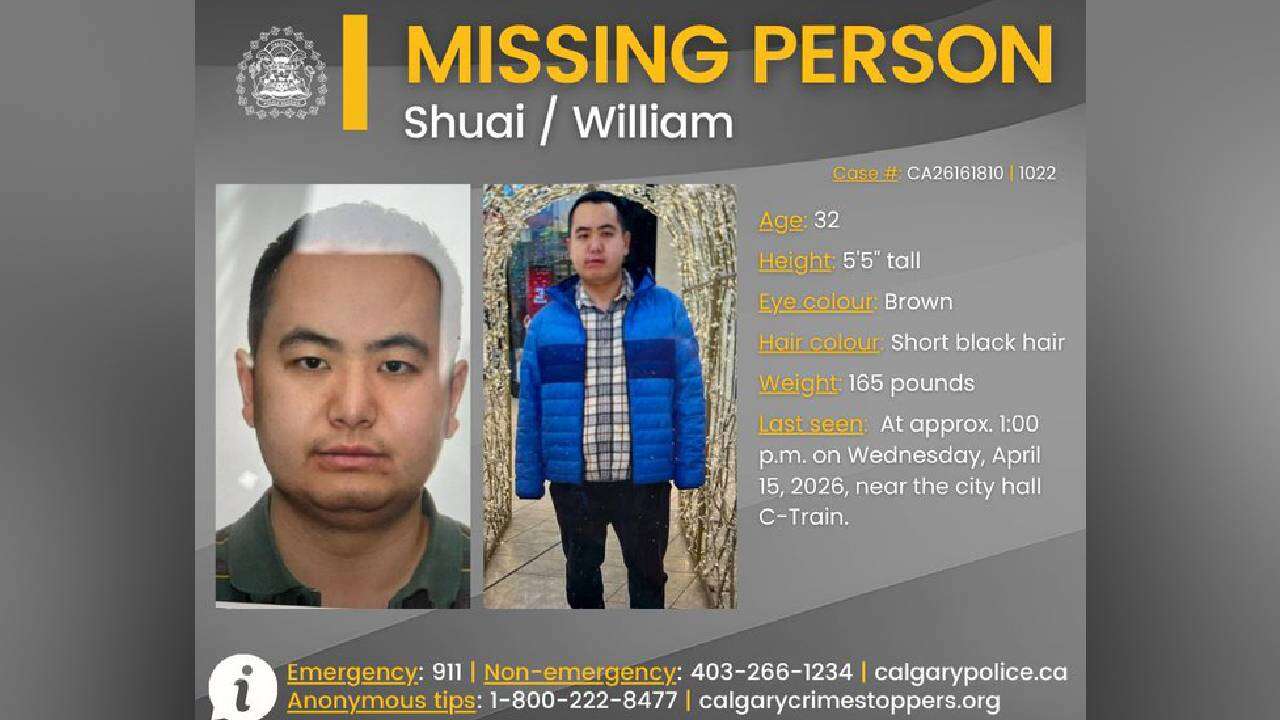 Police Seek Public’s Help in Locating Missing Calgary Man 