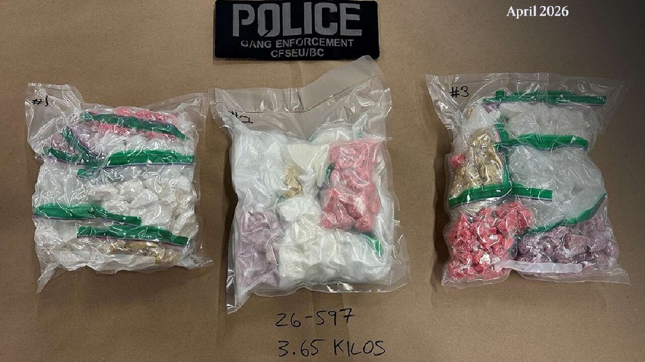 Gang task force seizes 3.5 kg Fentanyl, Cocaine, Meth; Two Arrested