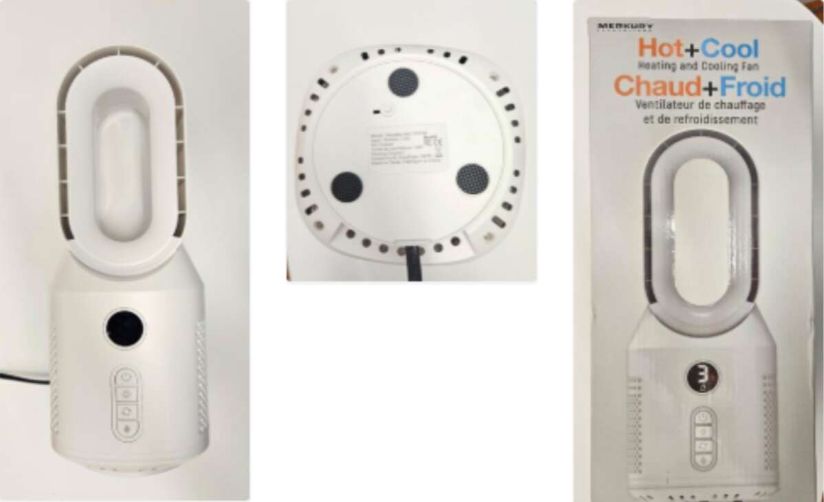 Recall issued for Merkury Innovations heating and cooling fan due to fire hazard