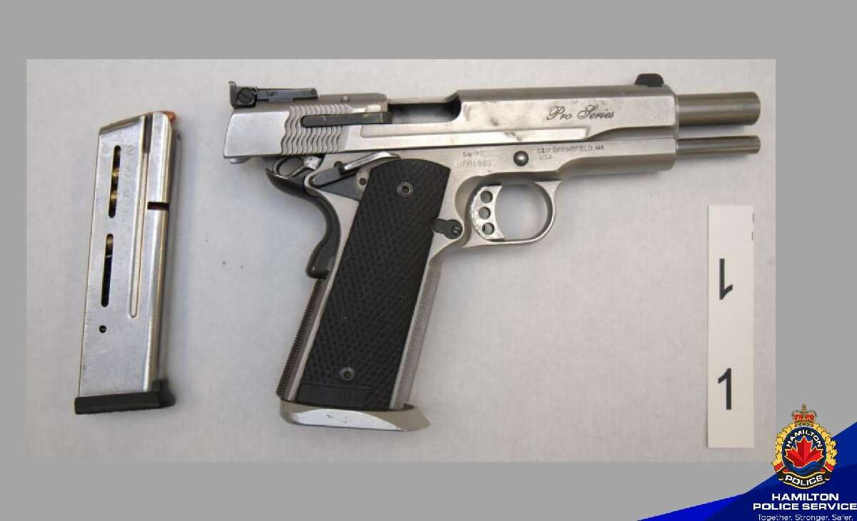 Man arrested following Hamilton dealership break-in, police seize loaded handgun 