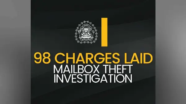 98 charges laid in NE mailbox theft 