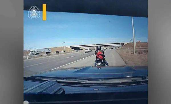 Motorcyclist caught overspeeding Stoney Trail 